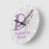 Kinderen Slaapkamer Klok met naam Delilah (Hoek)