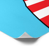 Kinderen Slaapkamer Leuke Grappige Zee Meeuw Vogel Poster (Hoek)