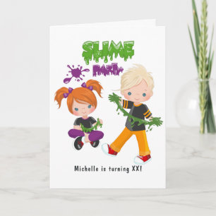 Kinderen Slijm Feest Verjaardag Foto