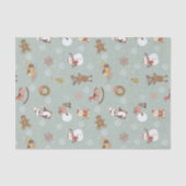 Kinderen, Snowman en Gingerbrood Tissuepapier (Voorkant)