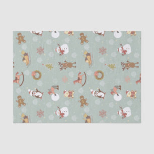 Kinderen, Snowman en Gingerbrood Tissuepapier