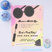 Kinderen Spa Bus Feest Verhuur Gradiënt Flyer (Enkel)