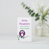 Kinderen Speel datum-oproepkaart af Contactkaartje (Staand voorkant)