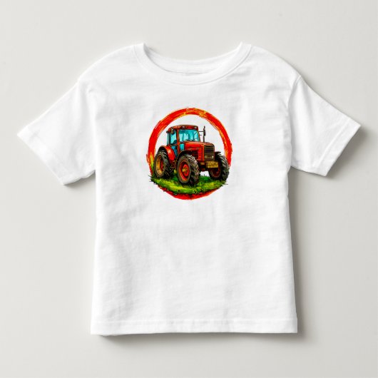 Kinderen speelgoed tractor kinder shirts (Voorkant)