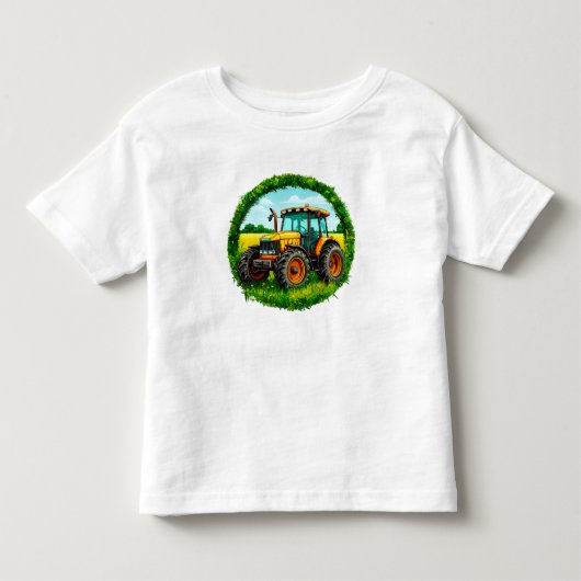 Kinderen speelgoed tractor kinder shirts (Voorkant)