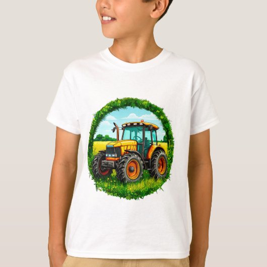 Kinderen speelgoed tractor t-shirt (Voorkant)