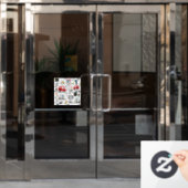 Kinderen Speels Vervoer Patroon Raamsticker (Kantoordeur)