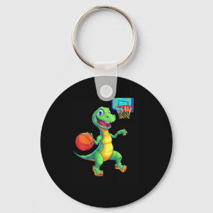 Kinderen Speelse Dinosaur Sketll Speler Ontwerp Vo Sleutelhanger