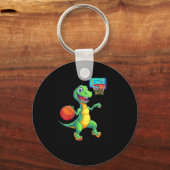 Kinderen Speelse Dinosaur Sketll Speler Ontwerp Vo Sleutelhanger (Voorkant)