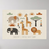 Kinderen Speelse Safari Avontuur ID1268 Poster (Voorkant)