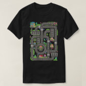 Kinderen spelen auto's op Pap Race Track Mat Fathe T-shirt (Design voorkant)