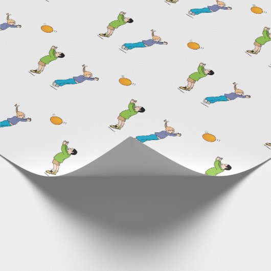 Kinderen spelen bal cadeaupapier (Hoek)