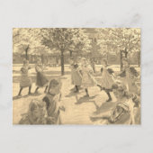 KINDEREN SPELEN DOOR PETER HANSEN BRIEFKAART (Voorkant)