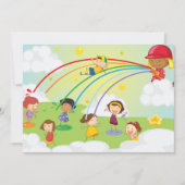 Kinderen spelen in een Park Kaart (Voorkant)