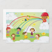 Kinderen spelen in een Park Kaart (Voorkant / Achterkant)