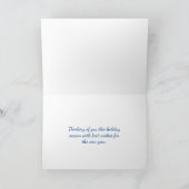 Kinderen spelen in Sneeuwnaam Art Deco Holiday Kaa Kaart (Binnen)