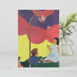 kinderen spelen meisjes en jongens die bubbels bl