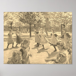 KINDEREN SPELEN MET PETER HANSEN-POSTER POSTER