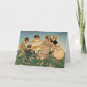  kinderen spelen Moederdag Kaart (Voorkant)