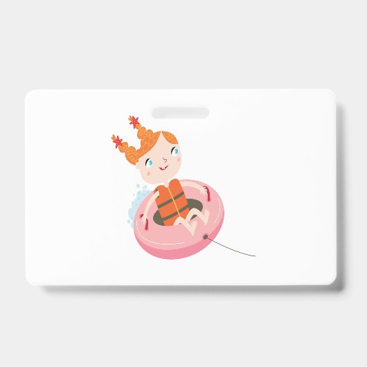 kinderen spelen op het strand badge (Voorzijde)