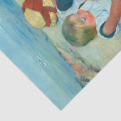 Kinderen Spelen op het strand door Mary Cassat Tissuepapier (Detail)