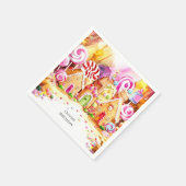 Kinderen Sprinkle Candyland Verjaardag Servet (Hoek)