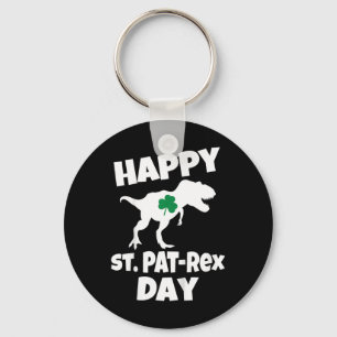 Kinderen St. Patrick's Dag Dinosaur T-rex Grappige Sleutelhanger