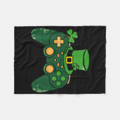 Kinderen St. Patrick's Dag Gamer Gaming Controller Fleece Deken (Voorkant (Horizontaal))