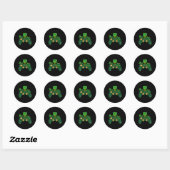 Kinderen St Patricks Dag Gamer Gaming Controller K Ronde Sticker (Vel)