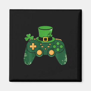 Kinderen St. Patrick's Dag Gamer Gaming Controller Magneet