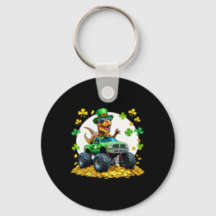 Kinderen St. Patrick's Day 2026 - Dinosaurus die o Sleutelhanger
