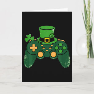 Kinderen St. Patrick's Day Gamer Gamecontroller Kr Kaart