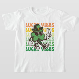 Kinderen St. Patrick's Day Groene Klaver Geluksste T-shirt