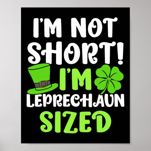 Kinderen St. Patrick's Day Ik ben niet klein Ik be Poster (Voorkant)