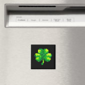 Kinderen St. Patrick's Day klavertje vier bouwsten Magneet (Insitu (Vaatwasser))