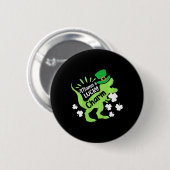 Kinderen St. Patrick's Day Mama's Lucky Charm Dino Ronde Button 5,7 Cm (Voorkant /achterkant)