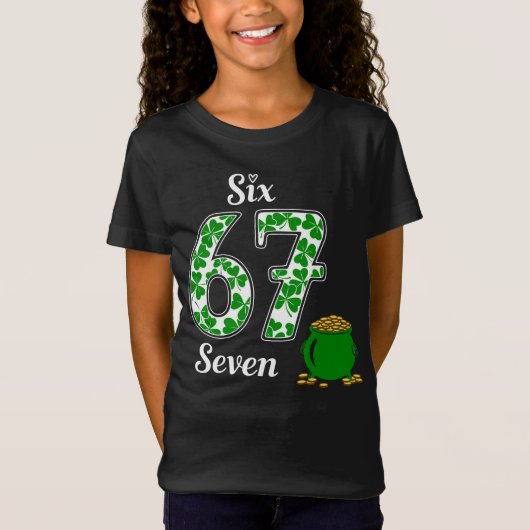 Kinderen St.Patrick's Day Zes Zeven  T-shirt (Voorkant)