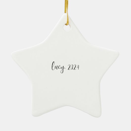 Kinderen Star Christmas Tree Ornament (Achterkant)