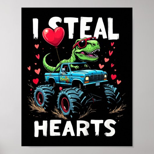 Kinderen steel ik harten Kinderen Leuke Trex Cadea Poster (Voorkant)