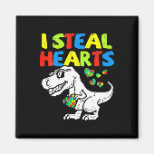 Kinderen stelen harten Trex dinosaurus Magneet (Voorkant)