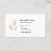 Kinderen Stethoscoop Verpleegkundige Baby Visitekaartje (Achterkant)