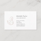 Kinderen Stethoscoop Verpleegkundige Baby Visitekaartje (Achterkant)