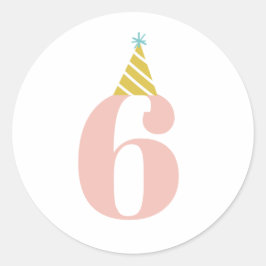 Kinderen, sticker op de verjaardagsleeftijd