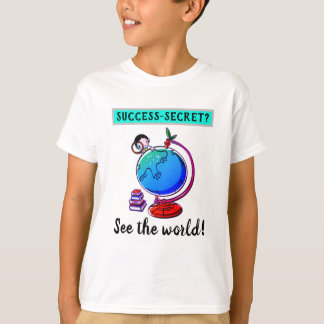 Kinderen Succes Geheim - Zie De Wereld T-Shirt