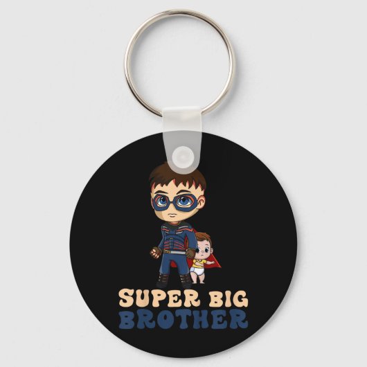 Kinderen Superheld Super Grote Broer Oudere Broer Sleutelhanger (Voorkant)
