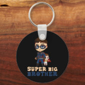 Kinderen Superheld Super Grote Broer Oudere Broer Sleutelhanger (Voorkant)