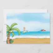 Kinderen surfen op tropisch strand Fun Zomer Oceaa Kaart (Voorkant)