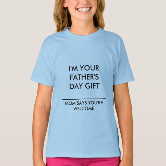 KINDEREN T-SHIRT FATHERS DAY BERICHT DOOR ZAZZ_IT (Voorkant)