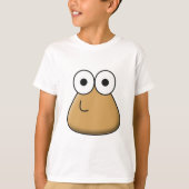Kinderen T-shirt - Happy Baby Pou (Voorkant)