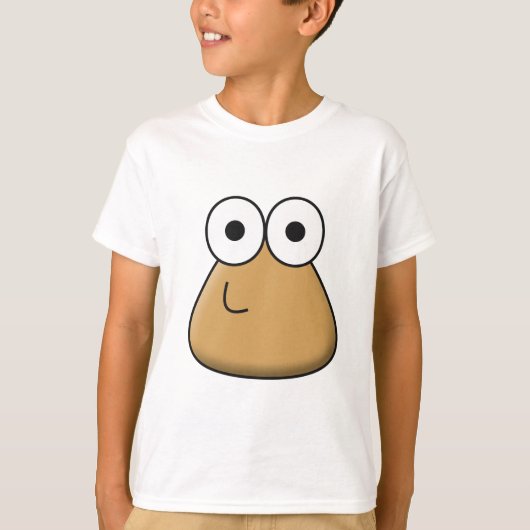 Kinderen T-shirt - Happy Baby Pou (Voorkant)